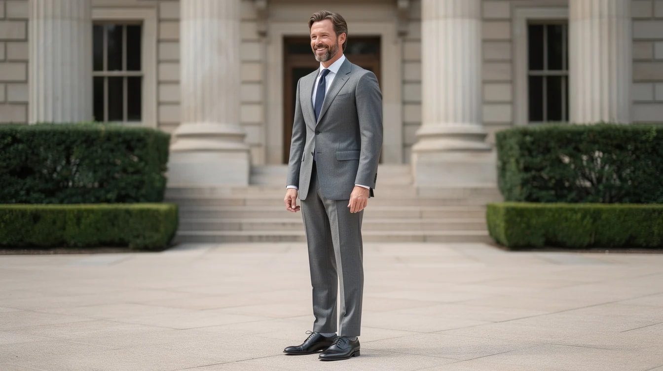 Two-piece suit, men
