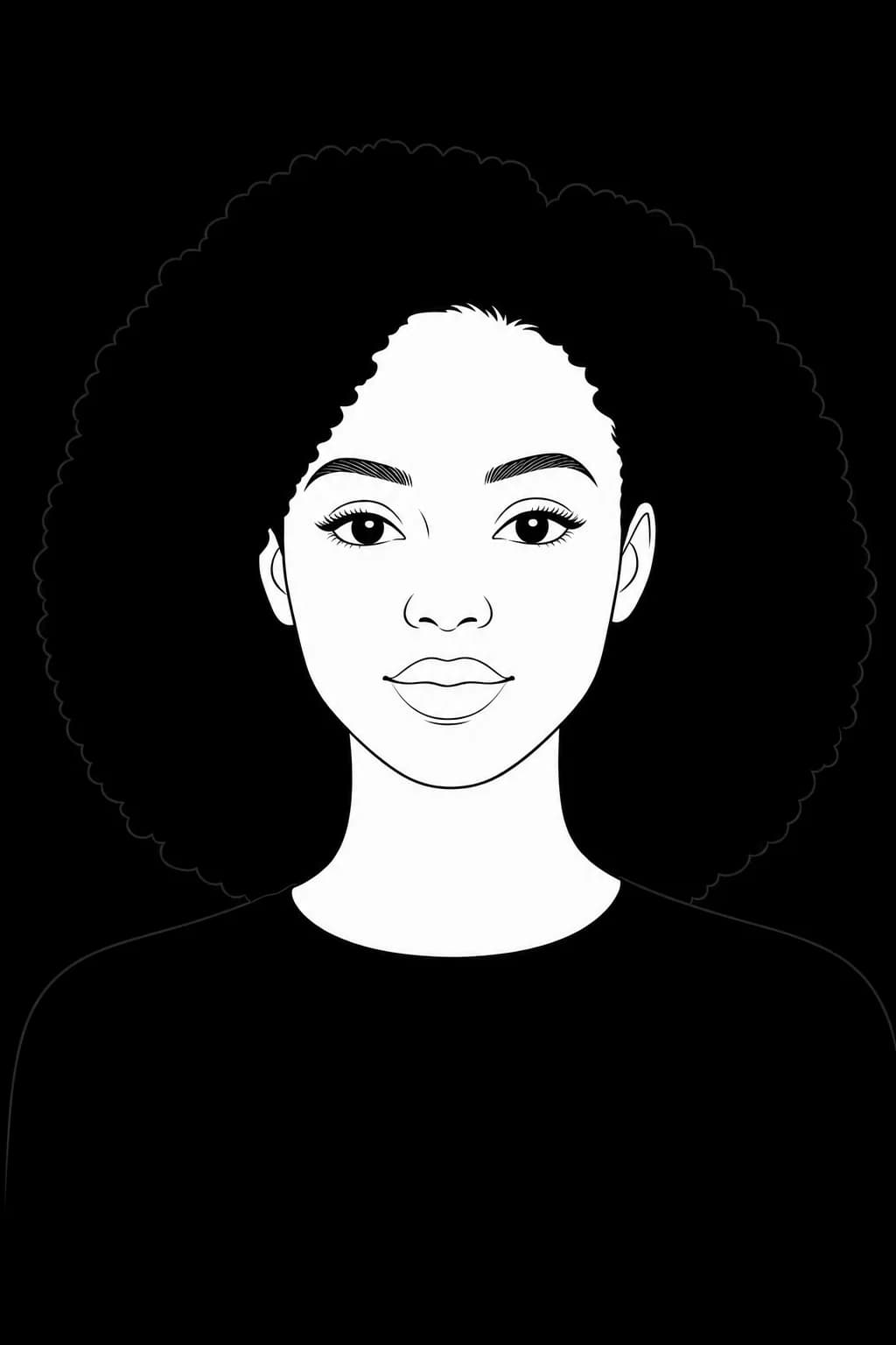 An example made from the PublicSelf demo avatar: Her photo