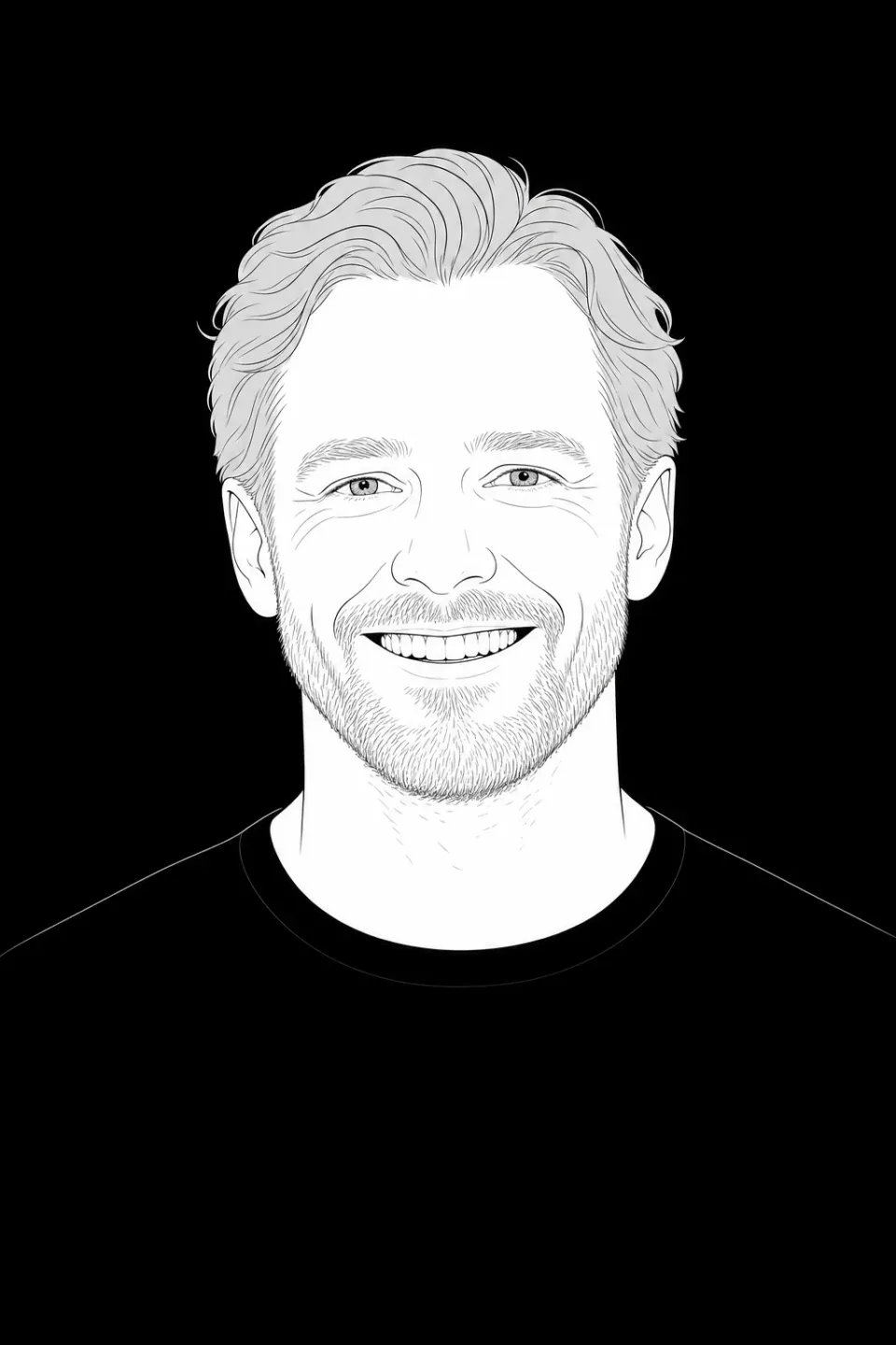 Et eksempel lavet med PublicSelfs demo-avatar: Hans billede