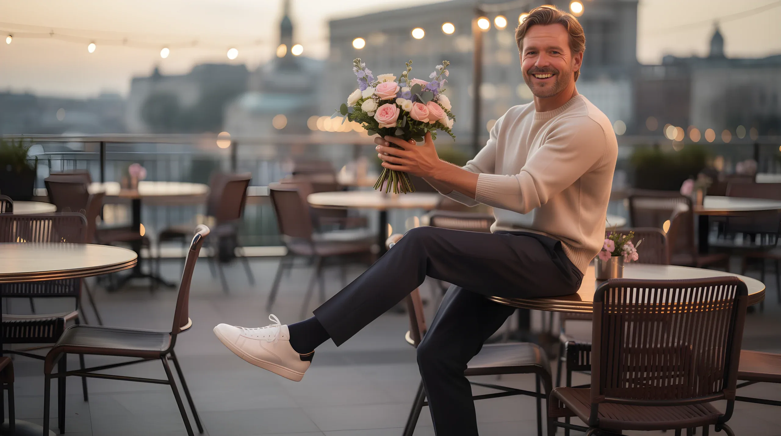 AI-profilbilde til dating laget med PublicSelf